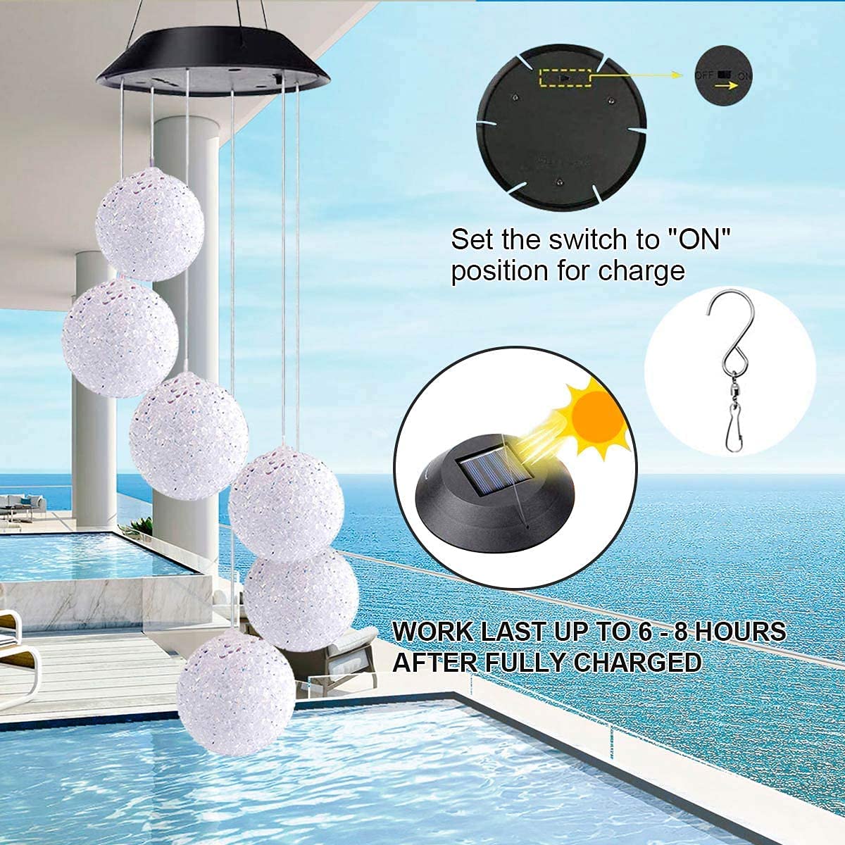 MoonBell™ Led Solar Wind Chimes