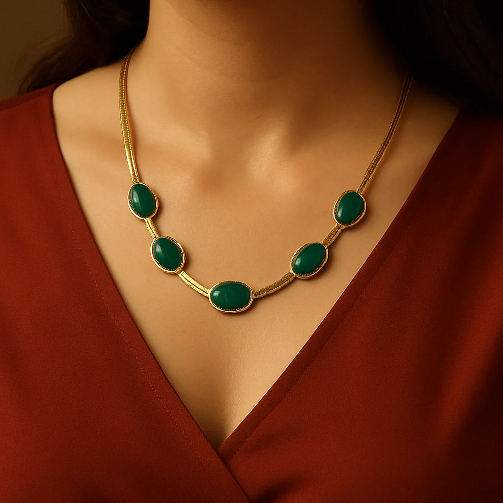 Opulex™ Green Oval Crystal Set