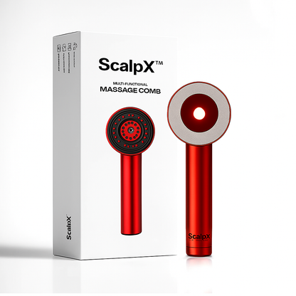 ScalpX™ 3-1 Red Light Therapy Scalp Massager | 6 Months Warranty