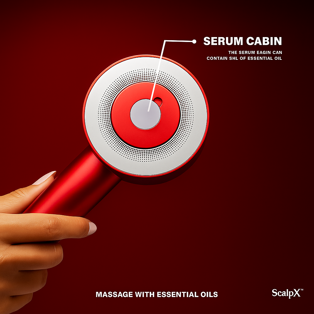 ScalpX™ 3-1 Red Light Therapy Scalp Massager | 6 Months Warranty