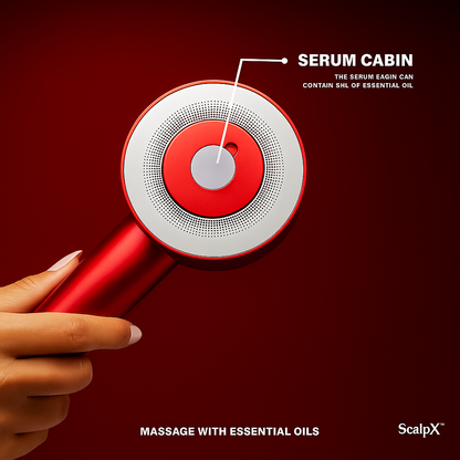 ScalpX™ 3-1 Red Light Therapy Scalp Massager | 6 Months Warranty