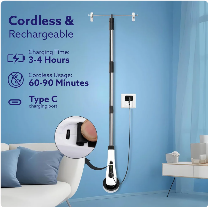 Cleanistic™         Electric Spin Scrubber (9-in-1) ...