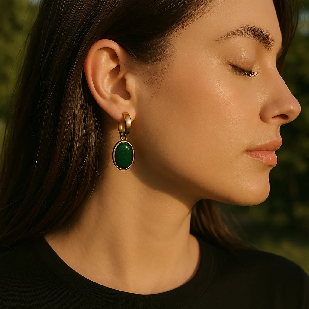 Opulex™ Green Oval Crystal Set